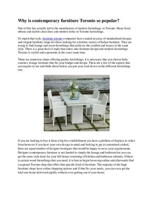 furniture store toronto