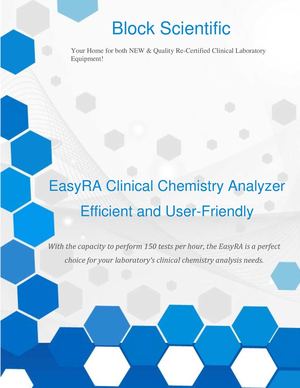 EasyRA Clinical Chemistry Analyzer – Efficient and User-Friendly 