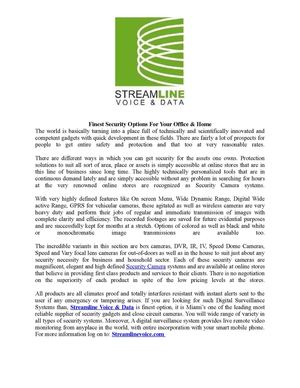 Finest Security Options For Your Office & Home