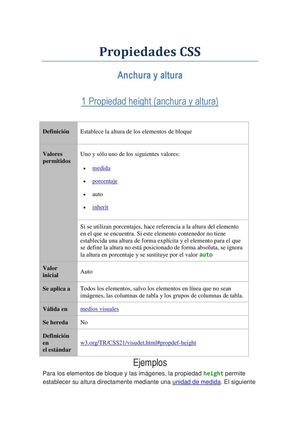 Propiedades CSS