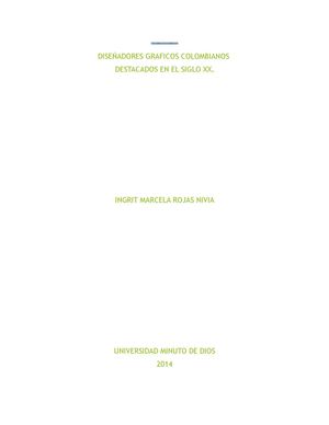 Diseñadores Gráficos Colombianos destacados en el siglo XX