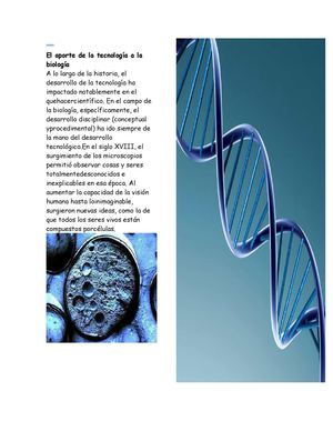 El aporte de la tecnología a la biología