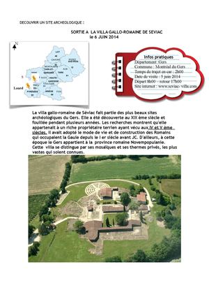 sortie à la villa de Séviac 