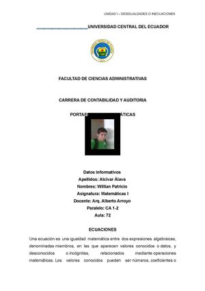 Portafolio de Matematicas I