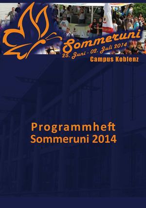 Programmheft Sommeruni 2014