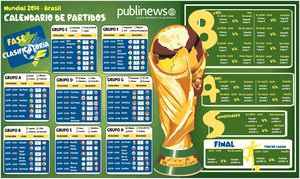 Mundial Brasil 2014 - Calendario de partidos