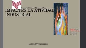 Impactes Actividade Industrial
