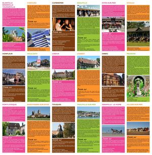 Carte touristique du Pays d'Auge