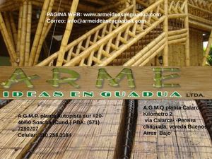 Portafolio de servicios Arme Ideas en Guadua