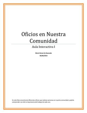Oficios en Nuestra Comunidad