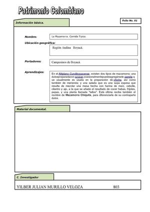 Patrimonio Cultural Región Andina