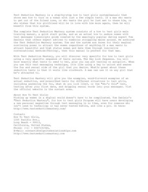 Text Seduction Mastery Guide For MEN Shows How To Text Girls Revealing The Perfect Method