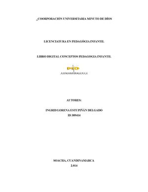 Libro digital conceptos de pedagogía infantil