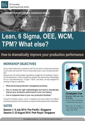 Lean, 6 Sigma, OEE, WCM,TPM? What else?