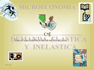 DEMANDA ELÁSTICA E INELÁSTICA  