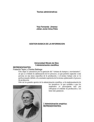 representantes teorias administrativas