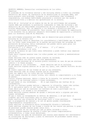 El Bullin en los niños