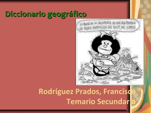 DICCIONARIO GEOGRÁFICO