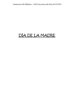 DÍA DE LA MADRE CALAMEO