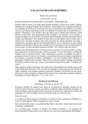 Las ACTAS de los MARTIRES