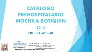 CATALOGO PREHOSPITALARIO