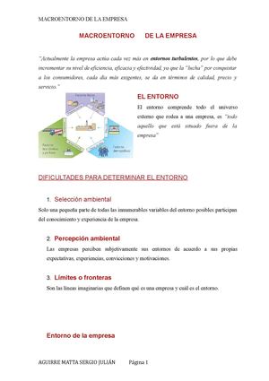 MACROENTORNO DE UNA EMPRESA