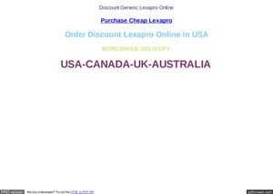 order lexapro online canada