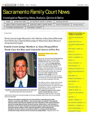 Misconduct and Moral Turpitude by J. Richard Sokol Sacramento Divorce Attorney and Sacramento Superior Court Sworn Temporary Judge - Sokol & Bristow LLP Sacramento Bar Association Family Law Section