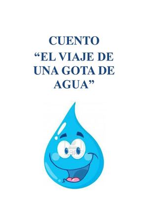 Cuento El viaje de la gota de agua