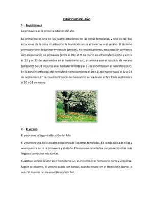 Estaciones del año