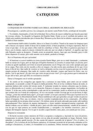 Catequesis-Cirilo de Jerusalen