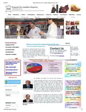 Welcome to Council for Leather Exports (CLE), India