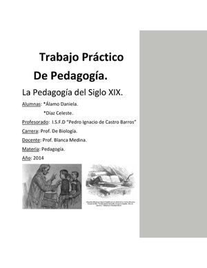 Pedagogía del Siglo XIX