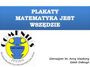 Posters Maths is everywhere