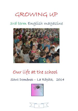 ENGLISH MAGAZINE 3RD TERM. ESCOLA SANT DOMÈNEC