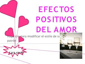 20 efectos positivos del amor