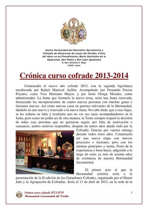 Crónica_curso_cofrade_2013-2014