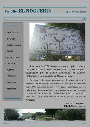Periódico Martín Noguera Nº 1