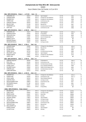 resultats OISE FFA 7 juin 2014
