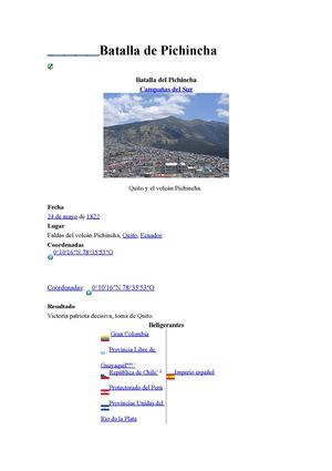 Batalla de Pichincha