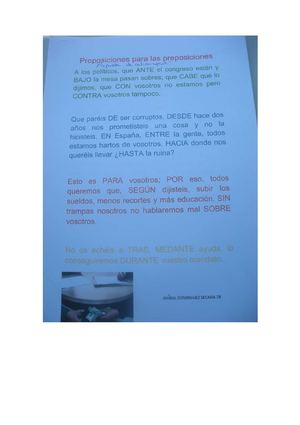Proposiciones con las Preposiciones