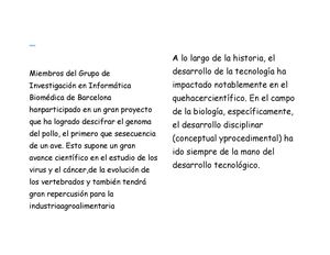 Avances Tecnologicos en la biologia