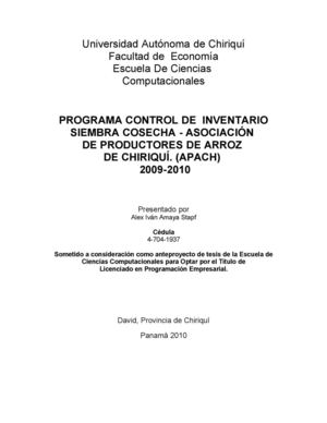 Anteproyecto de Tesis