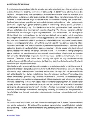 Pyroteknisk stenspräckare