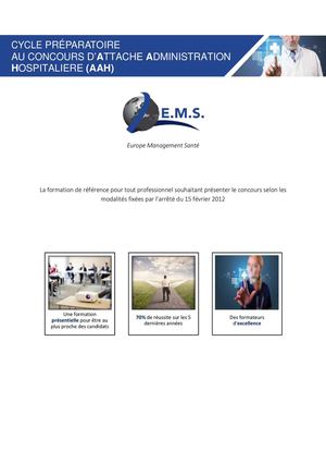 préparation au concours d'attaché d'administration hospitalière