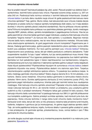 Virtuviniai baldai, Virtuves spinteles.