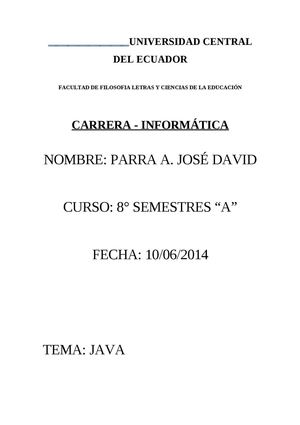 LIBRO JAVA