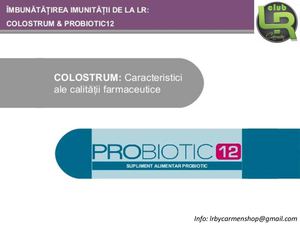COLOSTRUM & PROBIOTIC by LR