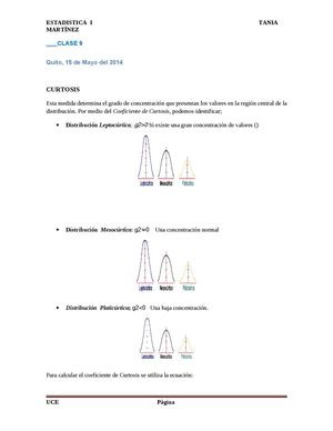 CURTOSIS Y COEFICIENTE DE ASIMETRIA