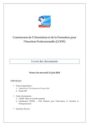 Livret Séance Plénière